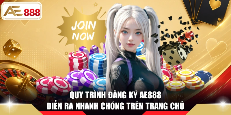 Quy trình đăng ký AE888 diễn ra nhanh chóng trên trang chủ